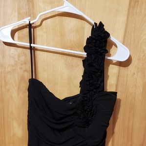 Black evening date night dress